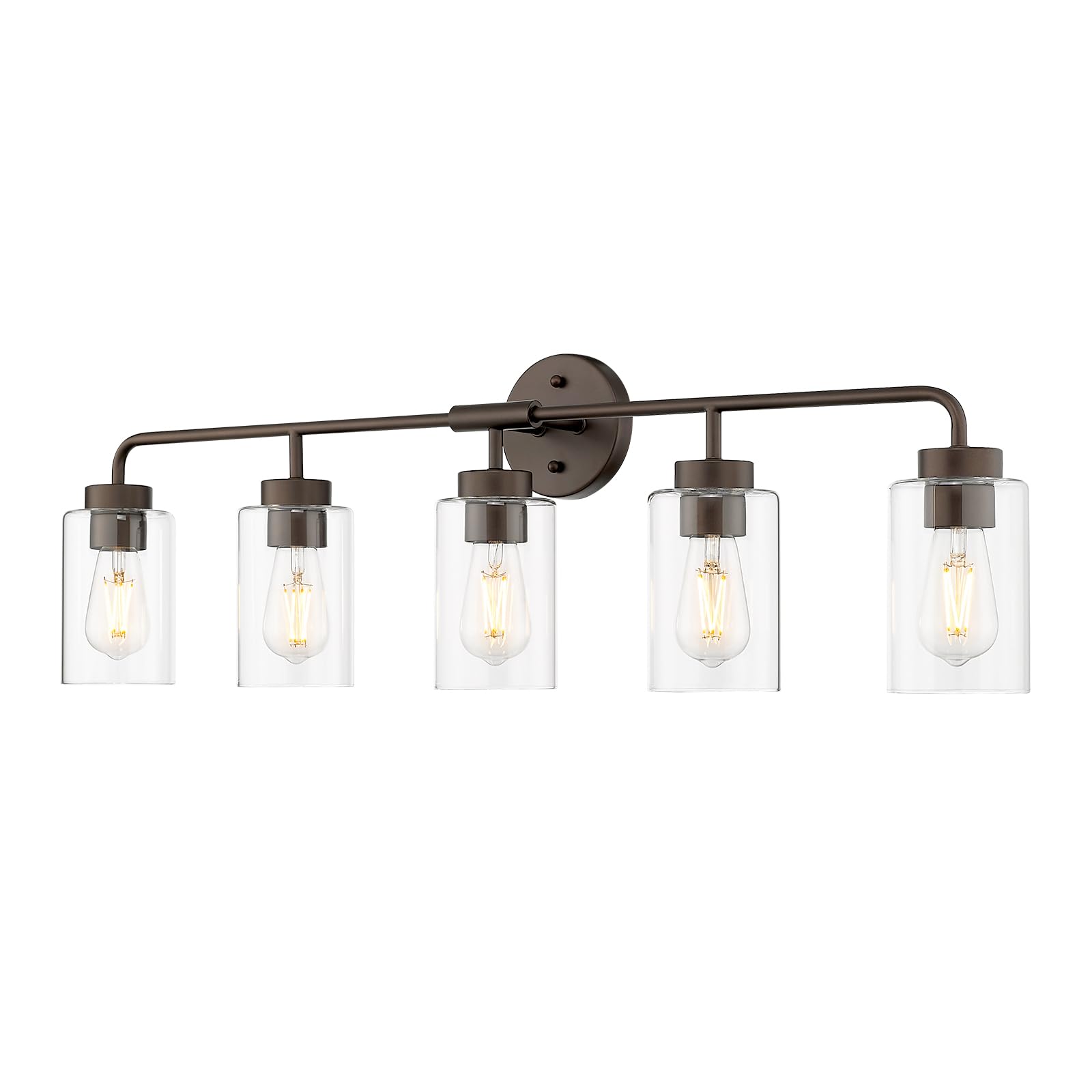zeyu 36.9 Inch Bathroom Wall Light Fixtures, 5-Light Bathroom